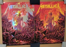 Metallica FOIL & REG Mumford Landgraaf Netherlands 2022 Pinkpop Festival RARE picture