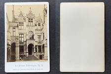 France, Tours, former chancellery of Louis XI, circa 1870 vintage cdv albumen picture