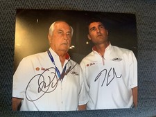Tim Cindric & Roger Penske Signed Indianapolis 500 8 X 10 Autographed Indy Car picture