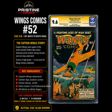 WINGS COMICS #52 CGC 9.6 MILE HIGH SIG SER G COLAN'S 1ST COMIC WORK #0971544001 picture