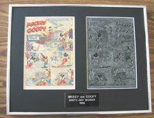Mickey Mouse & Goofy 1956 10 Page Disney Comic Printing Plates Vintage Boxing picture