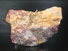Native Gold on Calcite - Hope's Nose, Torquay, Devon, UK (Ex. Dr. Stephen Crook) picture
