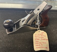 RARE ANTIQUE STANLEY NO 1 #1 SMOOTH PLANE UNRESTORED ORIGINAL WOOD USA picture