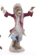 Extremely Rare 18th Century Meissen Monkey Band Conductor Only One On The Market picture