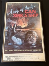 Vintage 1989 WWII Maritime Reunion Liberty Ship SS JEREMIAH O'BRIEN Poster Read picture