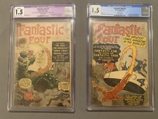 Fantastic Four #1 CGC Restored UK Pence 1.5 #3 CGC 1.5 UK Pence 1961 Marvel RARE picture