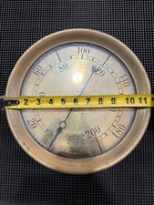 12” 709-438 Antique Crosby Steam Gage & Valve Co. 200 PSI Gauge**FAST SHIPPING** picture