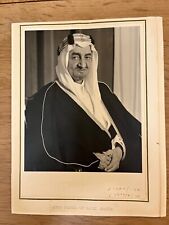 Vintage Signed Autograph Photo - King Faisal of Saudi Arabia picture
