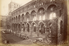 J.V., United Kingdom, Jedburgh Abbey, Arches in Nave Vintage Albumen Print. Jam picture