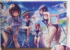 Acrylic Canvas Art with Autographs Mr. Piromizu Hanami Shinoha Nana Yuna Used picture