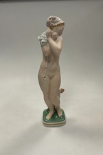 Royal Copenhagen Gerhard Henning Overglaze Figurine of a Bathing Girl No. 2428 picture