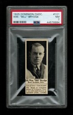 PSA 7 WILLIAM BILL BRYDGE 1925 Dominion Chocolate Hockey Card #101 HIGHEST EVER picture