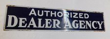 OEM Original Porcelain Authorized Dealer Agency Sign 1940's 1950's Gulf Ford ? picture