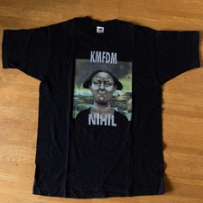 Unworn KMFDM 1995 NIHIL Vintage T-Shirt Deadstock L, A representative band, NEW picture