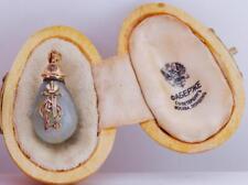 Imperial Era Faberge 14 Gold Agate Easter Egg Pendant 1896 for Empress Alexandra picture