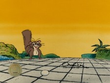 Rikki Tikki Tavi Chuck Jones Signed 1975 Original Production Cel COA n Seal 7725 picture