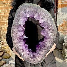 21.8LB Large Natural agate amethyst cave quartz crystal cave mineral specimen picture