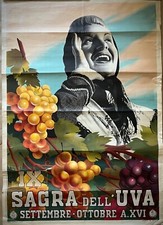 Ix Festival of The 'Uva-Manifesto Affiche -gym Sett. Ott.a.xvi-c.a. 1937- picture