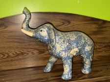 Antique Porcelain Elephant  Holland Blue In Mint Condition picture