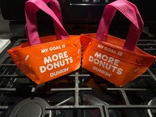 Dunkin Donuts Orange Donuts Bag RARE Collectible. picture