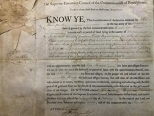 Benjamin Franklin- 1780 Patent Document Signed Boldly picture