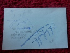 JODY SCHECKTER / IAN McLAUGHLIN / ANDY RIPLEY / TIM CROOKS AUTOGRAPHS picture