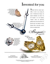 Breguet DePuis 1775 watch print ad 2000 Invented for You - gears & hands picture