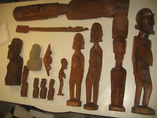 1968 Easter Island Moai MIRO Kavakava    statue  Rapa nui Collection 14 piece picture