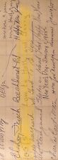 RARE TOOTS SHOR AUTOGRAPH ON GUEST BOOK PAGE (HOLLY & GERRY) NEW YEARS EVE 1954. picture