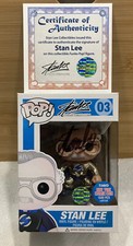 Stan Lee Funko Pop Signed by Stan Lee 1/1 One of a Kind Chrome Metallic picture