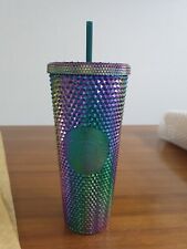 STARBUCKS SINGAPORE Green Oil Slick Studded Cold Cup to tifftiff376877 picture