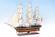 Seacraft Gallery USS CONSTITUTION Painted Handcrafted Ship Boat Model 90cm Gift picture