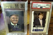 Donald Trump 2011 Leaf BGS 9.5 + PSA 10 Gem Mint 2012 Pop Century Auto Signed RC picture