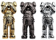 KAWS Holiday Space Figure Gold/Black/Silver Set In Hand Ready To ship picture