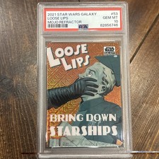 2021 Star Wars Galaxy Chrome Loose Lips PSA 10 #53 ATOMIC Vader /50 picture