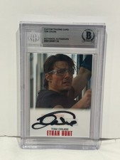 TOM CRUISE SIGNED CUSTOM CARD ETHAN HUNT MISSION IMPOSSIBLE AUTO BECKETT BGS picture