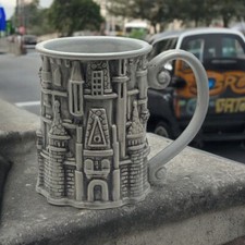 Disney Park 3D Mug, Authintic Original ‘Cinderella’s Castle’ Large Gray picture