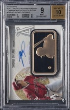 2019 TOPPS MLB LOGO GOLDEN ANV COMM PATCH AUTOS SHOHEI OHTANI BGS 9 picture