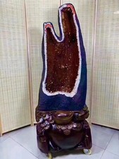 899LB Natural Uruguay Citrine Crystal Church Cathedral cluster Geode Specimen picture