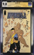 Invincible 19 CGC SS 9.8 Ryan Ottley Robert Kirkman POP 1 1st Battle Beast 2004 picture