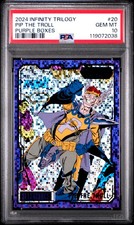 2024 UD MARVEL ALLEGIANCE THE INFINITY TRILOGY #20 PIP THE TROLL 11/99 PSA 10 picture