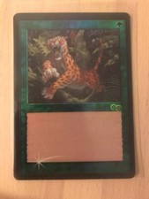 MTG Test Print - Poucing Jaguar - Urza's Saga TEXTLESS - Magic The Gathering picture