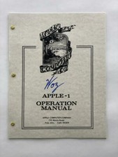 STEVE WOZ WOZNIAK SIGNED AUTOGRAPH APPLE 1 COMPUTER OPERATION MANUAL - VERY RARE picture