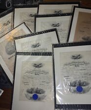 RARE USN ADMIRAL 8 NAVY COMMISSIONS CIVIL WAR TO WW1 US PRESIDENT AUTOGRAPHS picture