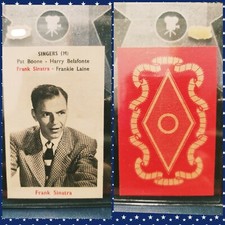 ⭐ 1958 Maple Leaf Card International (Straight Corner ) Frank Sinatra Card picture