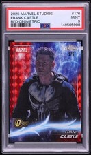 POP 1,0^: 2025 MARVEL CHROME FRANK CASTLE PUNISHER RED #D /5 JON BERNTHAL PSA 9 picture