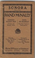 Mexico, Sonora, folding map, Rand McNally, advertising, scarce, travel,  picture