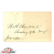 Hilary A. Herbert (d.1919) Secretary of the Navy Signed Autograph Card picture