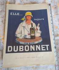 RARE 1920's JEAN CARLU AD 2 SIDE LEOPOLD VERGER ANTIQUE FRANCE VTG 16X12 MCM  picture