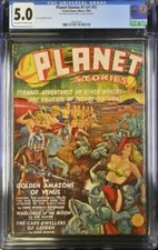 Planet Stories 1939 Winter, #1. CGC 5.0 VG/FN.     Pulp picture